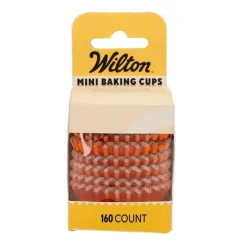 Cápsulas mini naranjas metalizadas (160) - Wilton