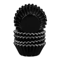 Cápsulas mini negras metalizadas (160) - Wilton