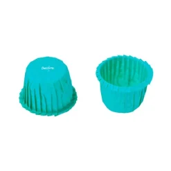 Cápsulas mini rizadas azules celeste (35) - Decora