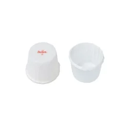 Cápsulas mini rizadas blancas (35) - Decora