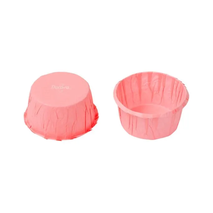 Cápsulas mini rizadas rosas (35) - Decora