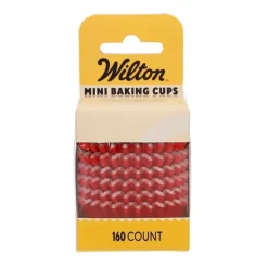 Cápsulas mini rojas metalizadas (160) - Wilton