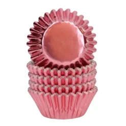 Cápsulas mini rosas metalizadas (160) - Wilton