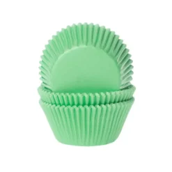Cápsulas mini verdes menta pastel 2,5 cm (100) - House of Marie