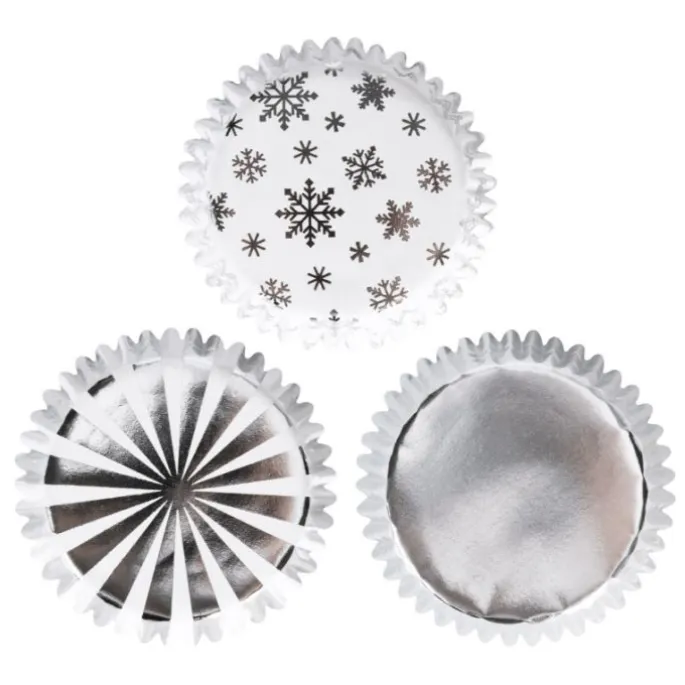 Cápsulas mix estrellas y copos de nieve Navidad (100) - PME