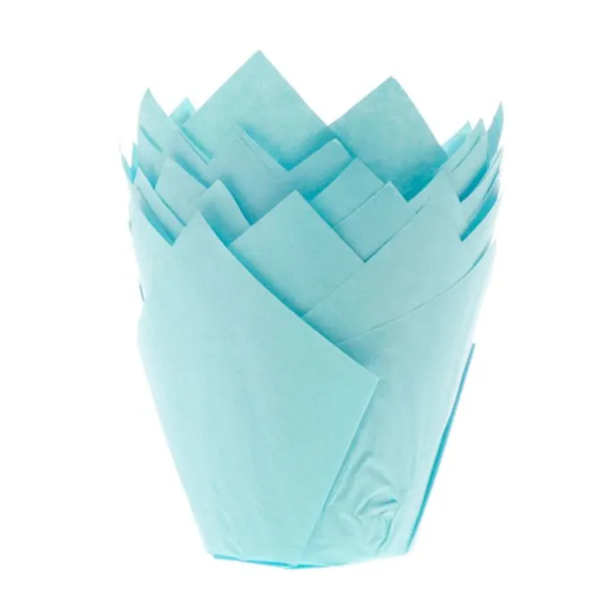 Cápsulas muffins azul bebé (50) - Azucren