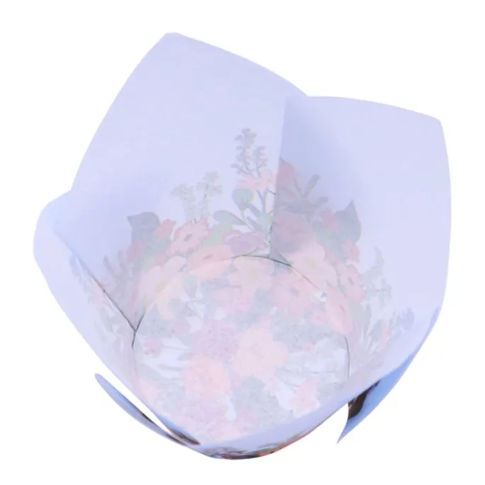 Cápsulas muffins azules flores (24) - PME