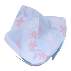 Cápsulas muffins azules flores rojas (24) - PME