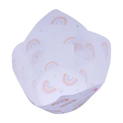 Cápsulas muffins blancas arcoíris (24) - PME