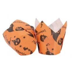Cápsulas muffins calabazas y fantasmas Halloween (50) - Azucren
