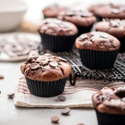 Cápsulas muffins jumbo negras (60) - Decora