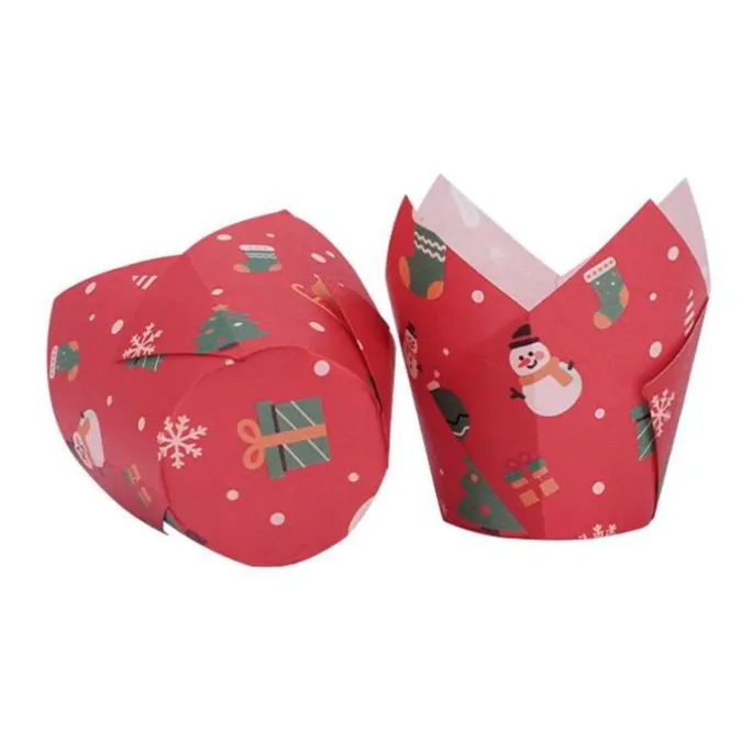 Cápsulas muffins muñecos de nieve Navidad (50) - Azucren