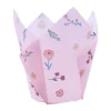 Cápsulas muffins rosas flores (24) - PME