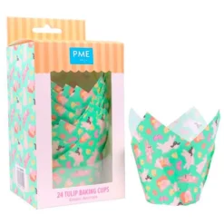 Cápsulas muffins verdes animales de Pascua (24) - PME