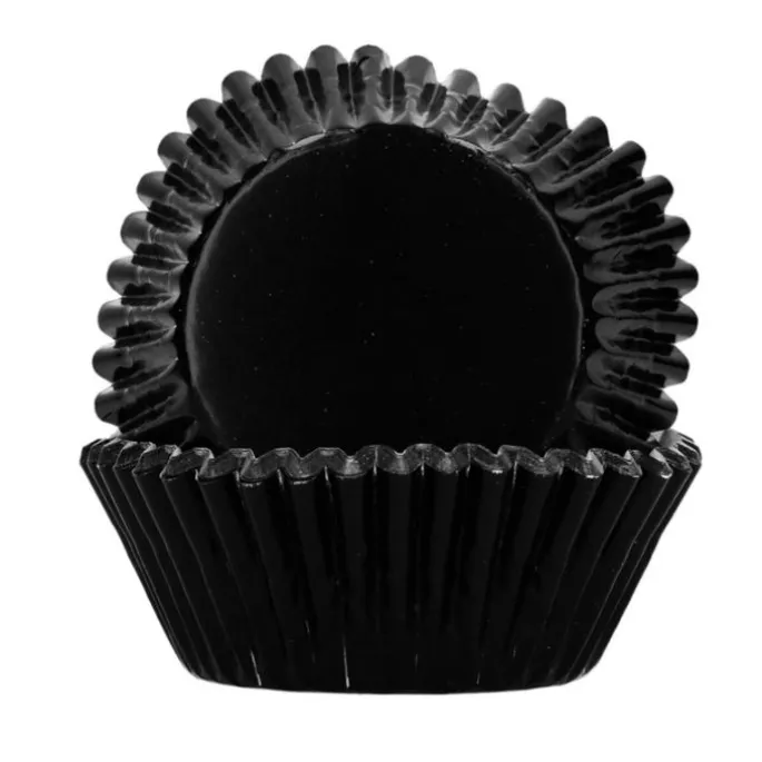 Cápsulas negras metalizadas (48) - Funcakes