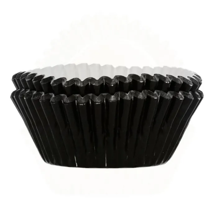 Cápsulas negras metalizadas (48) - Funcakes