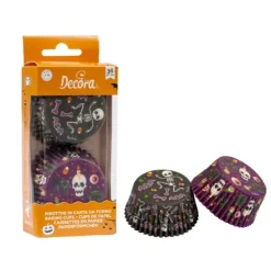 Cápsulas negras y moradas calaveras Halloween (36) - Decora