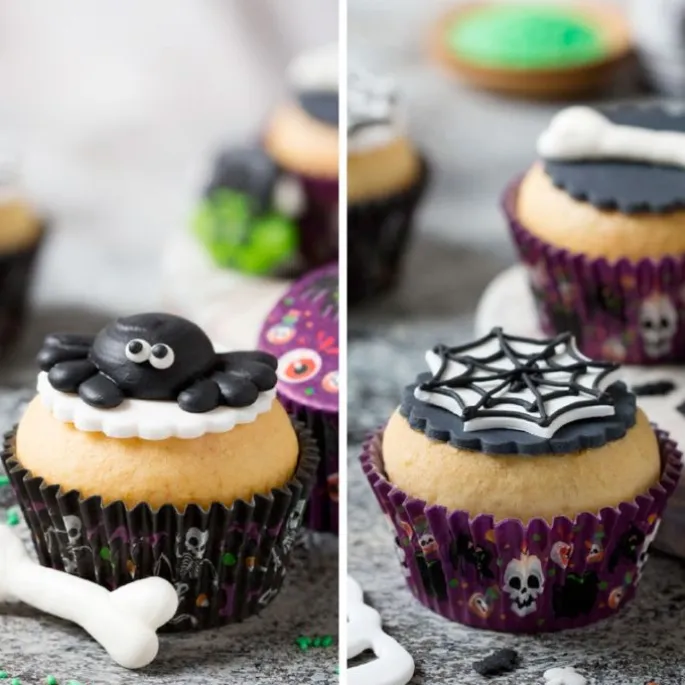 Cápsulas negras y moradas calaveras Halloween (36) - Decora