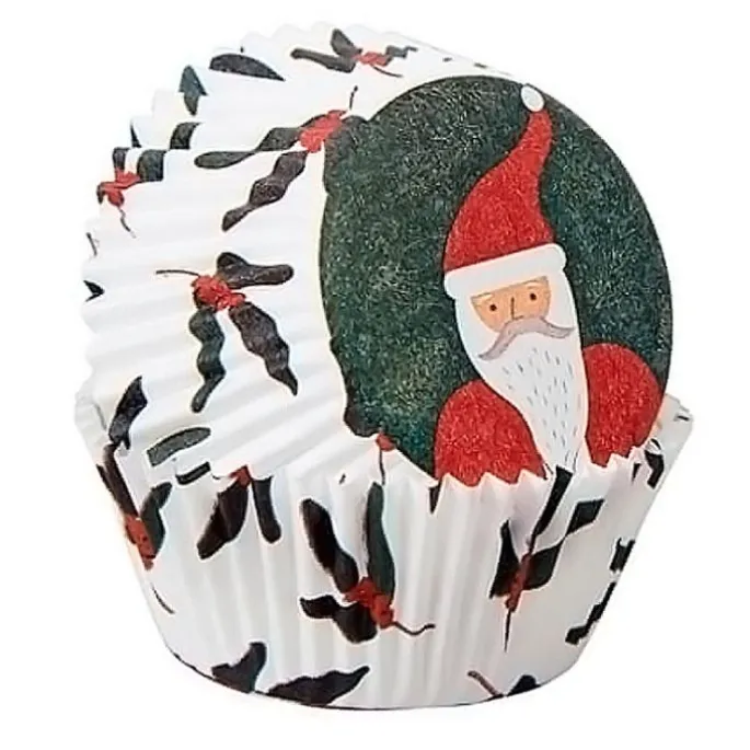 Cápsulas Papá Noel y muérdago (75) - Wilton