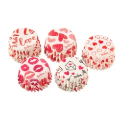 Cápsulas para bombones corazones San Valentín (100) - Decora