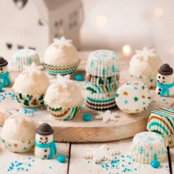 Cápsulas para bombones invierno Navidad (100) - Decora