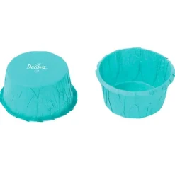 Cápsulas rizadas azules celestes (25) - Decora