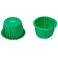 Cápsulas rizadas verdes (25) - Decora