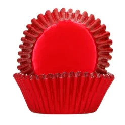 Cápsulas rojas metalizadas (48) - Funcakes
