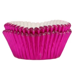 Cápsulas rosas metalizadas (48) - Funcakes