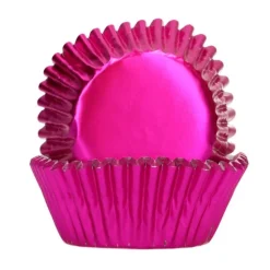 Cápsulas rosas metalizadas (48) - Funcakes