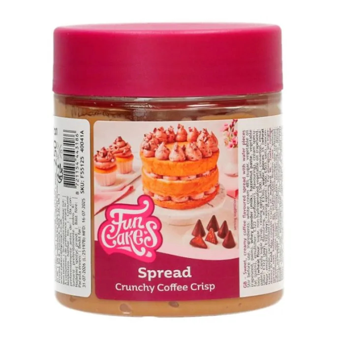 Crema de café y galleta Spread Crunchy Coffee Crisp 250 g - Funcakes