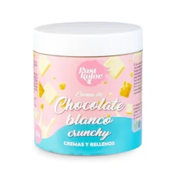 Crema de chocolate blanco crunchy 300 g - Pastkolor