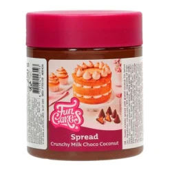 Crema de chocolate y coco Spread Crunchy Milk Choco Coconut 250 g - Funcakes