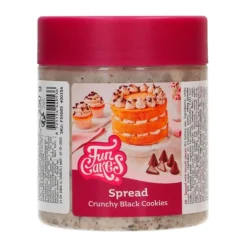 Crema de chocolate y galleta negra Spread Crunchy Black Cookies 250 g - Funcakes