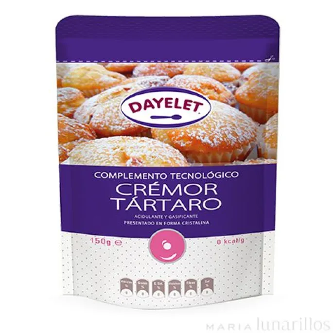 Cremor tártaro 150 gr - Sin gluten - Dayelet