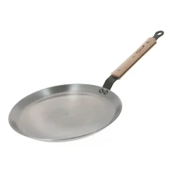 Crepera con mango de madera 24 cm - Hierro mineral B - De Buyer