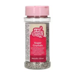 Cristales de azúcar plateados metalizados 80 gr - Funcakes