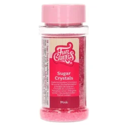 Cristales de azúcar rosas 80 g - Funcakes
