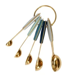Cucharas medidoras doradas acero inoxidable (5) - Wilton