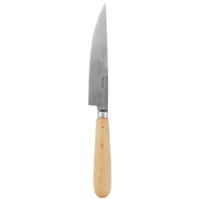 Cuchillo de cocina con mango de madera de boj 15 cm - Acero al carbono - Pallarès