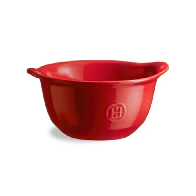 Cuenco con asas rojo 14 cm - Cerámica - Emile Henry