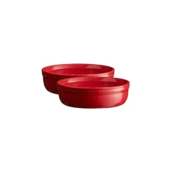 Cuencos rojos para crema catalana 12 x 3 cm (2) - Cerámica - Emile Henry