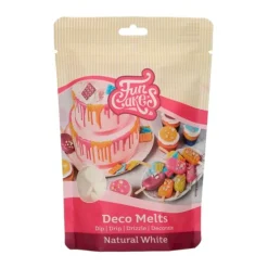 Deco Melts blanco natural 250 g - Funcakes