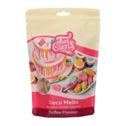 Deco Melts marrón sabor caramelo 250 g - Funcakes
