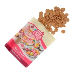 Deco Melts marrón sabor caramelo 250 g - Funcakes