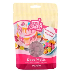 Deco Melts púrpura 250 g - Funcakes