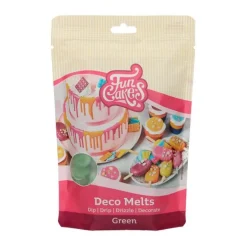 Deco Melts verde 250 g - Funcakes