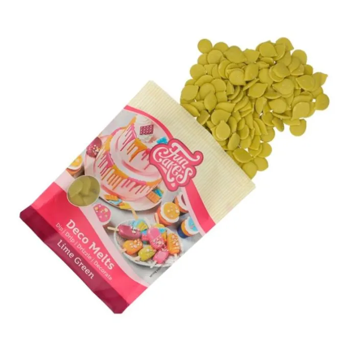Deco Melts verde lima 250 g - Funcakes
