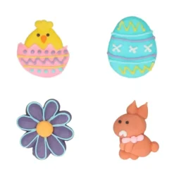 Decoraciones de azúcar Pascua (8) - Sin gluten - Wilton