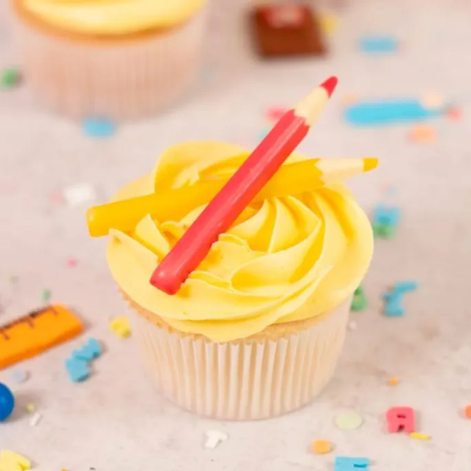 Decoraciones de chocolate lápices de colores (8) - Happy Sprinkles